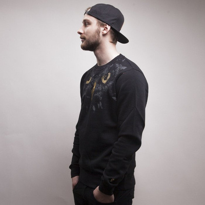 Cayler & Sons bluza Behaviour crewneck black / gold