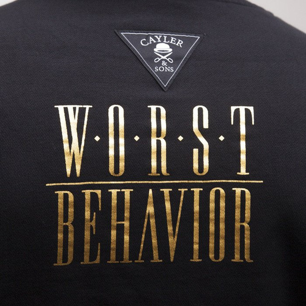 Cayler & Sons bluza Behaviour crewneck black / gold