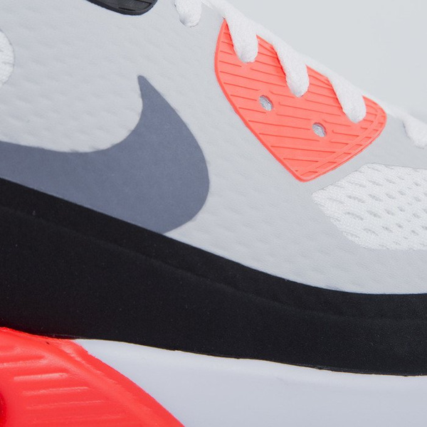 Sneakers buty Nike Air Max 90 Ultra Essential white / cool grey - infrared - black (819474-106)