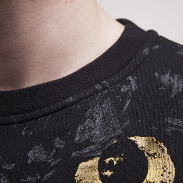 Cayler & Sons bluza Behaviour crewneck black / gold