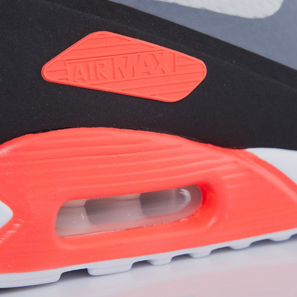 Sneakers buty Nike Air Max 90 Ultra Essential white / cool grey - infrared - black (819474-106)