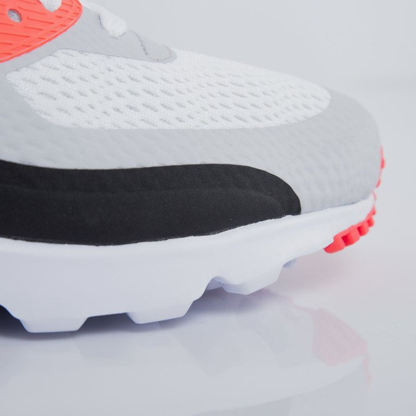 Sneakers buty Nike Air Max 90 Ultra Essential white / cool grey - infrared - black (819474-106)