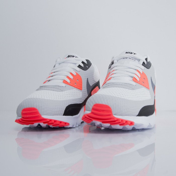 Sneakers buty Nike Air Max 90 Ultra Essential white / cool grey - infrared - black (819474-106)