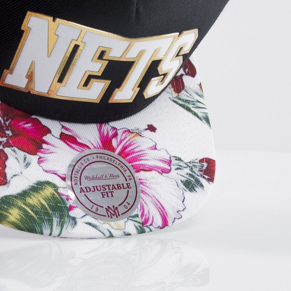 Mitchell & Ness czapka snapback Brooklyn Nets black Tropical Team Colour Visor Sonic EU663