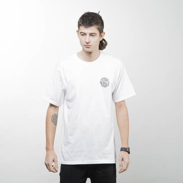 Stussy T Shirt Globe Tee White Bludshop Com