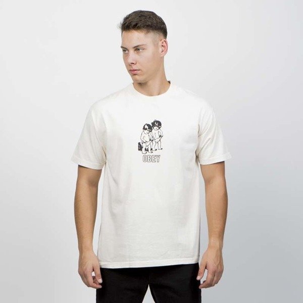 Obey T-shirt Curious Kiddo's cream | Bludshop.com