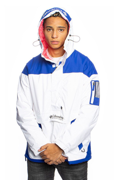 Columbia Challenger Pullover Jacket white blue Bludshop