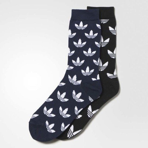 navy adidas socks
