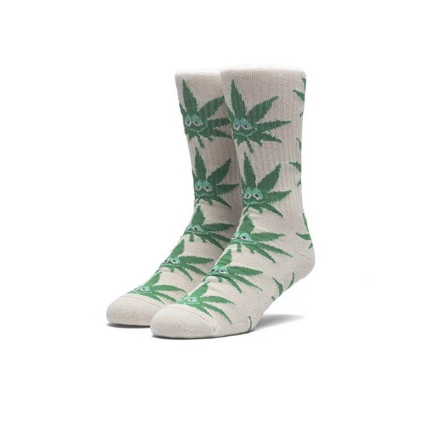 HUF Green Buddy Crew Socks tan