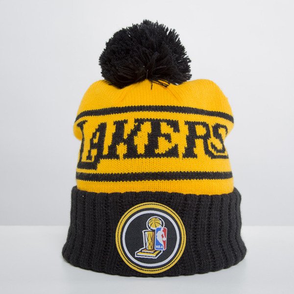 Mitchell & Ness beanie Los Angeles Lakers yellow Championship KS52Z ...