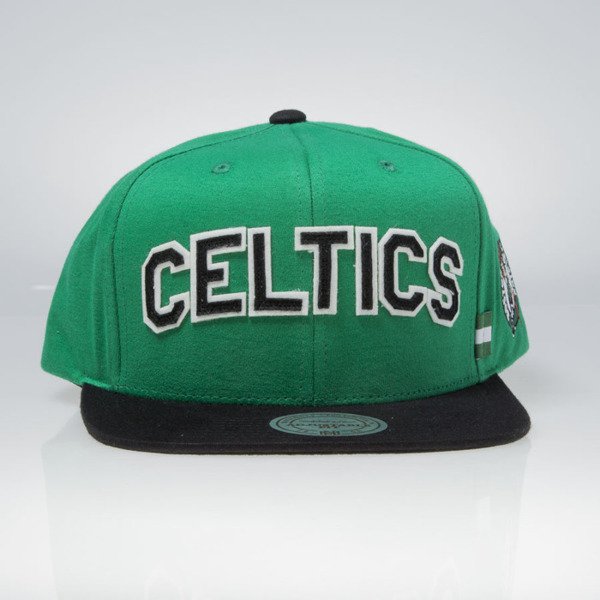 Mitchell Ness Snapback Cap Boston Celtics Green Black Vv24z Training Room