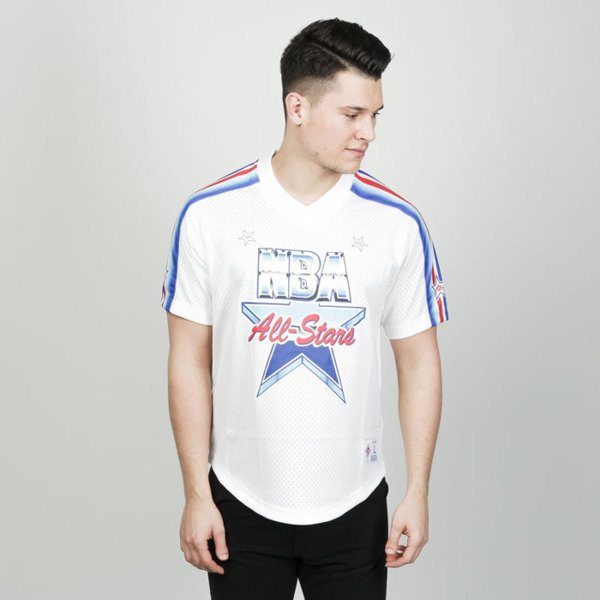 Mitchell & Ness 1991 All Star mesh v-neck in white