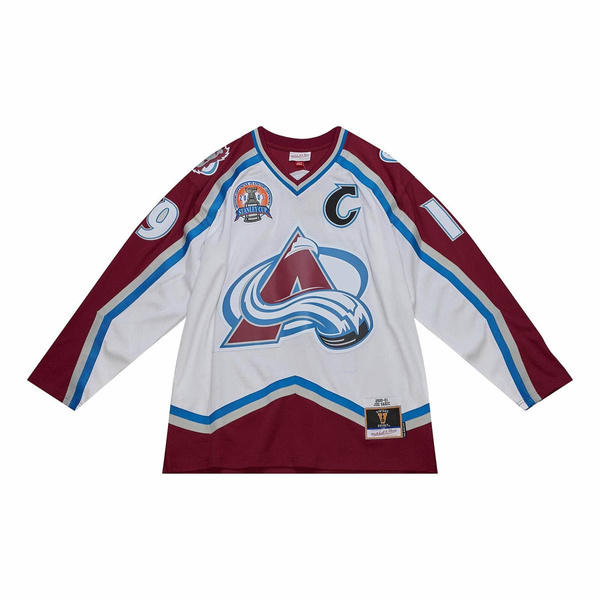 Mitchell & Ness Colorado Avalanche 19 Joe Sakic NHL White Jersey white