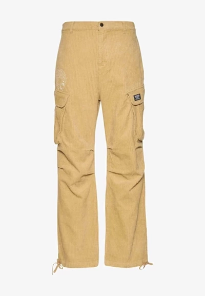 Karl Kani Small Signature Washed Parachute Pants sand