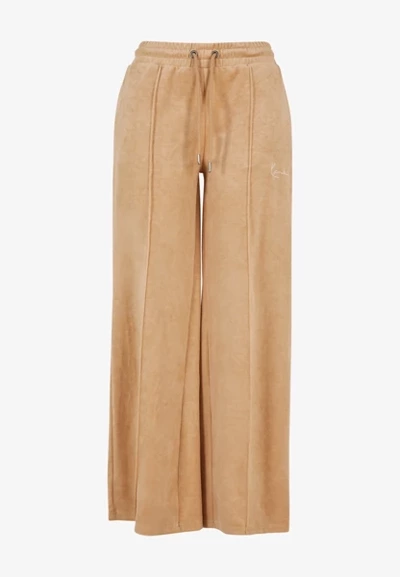 Karl Kani Small Signature Velvet Pants brown