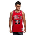 Shop Mitchell & Ness Chicago Bulls Dennis Rodman Swingman Jersey  SMJYGS18154CBU-SCAR red | SNIPES USA