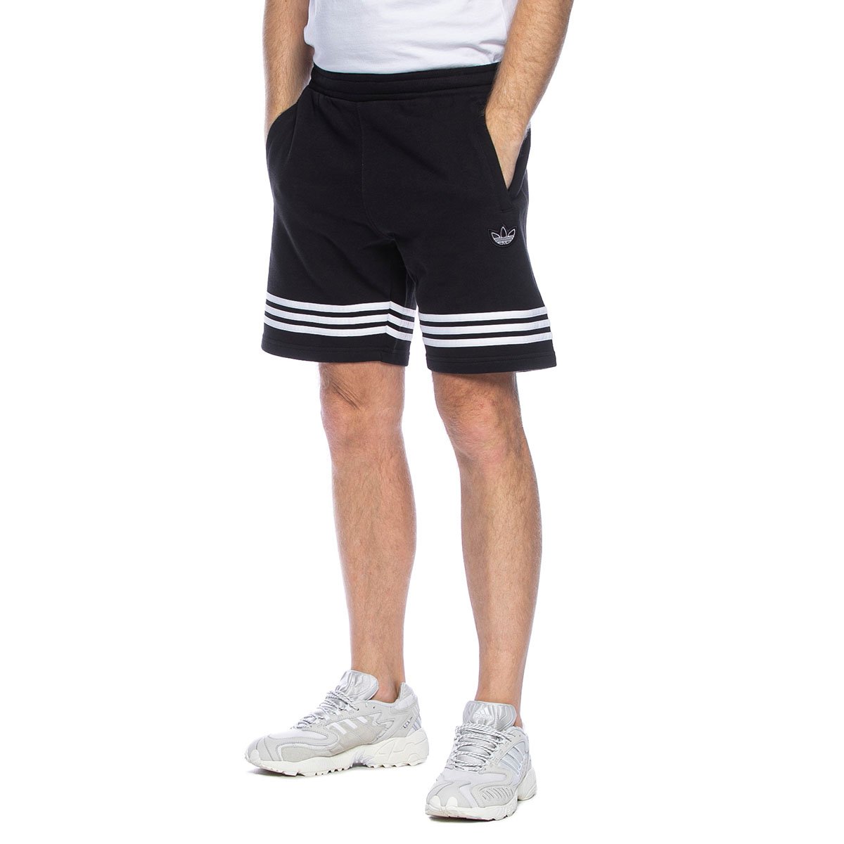 adidas outline shorts black