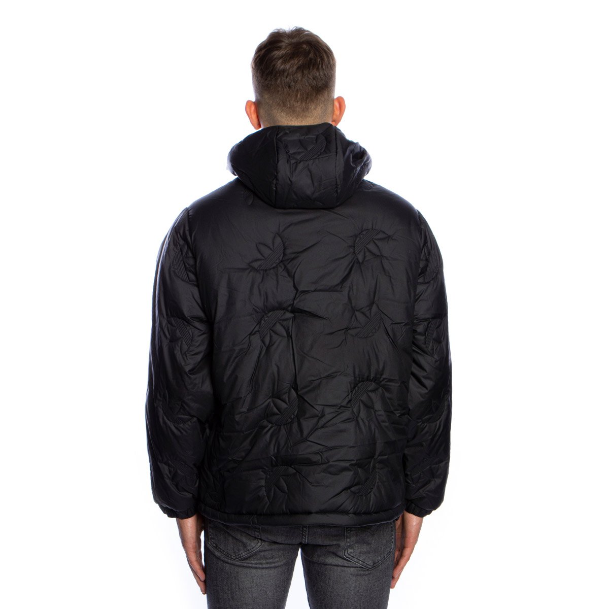 Adidas Originals Trefoil Repat Puffer Jacket black | Bludshop.com