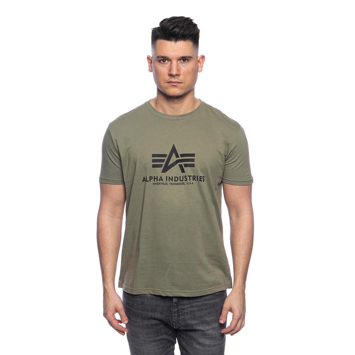 Alpha Basic olive T-shirt Industries