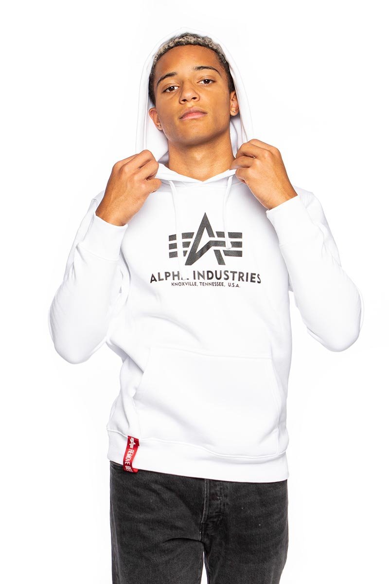 Sweatshirt Hoody white Alpha Basic Industries