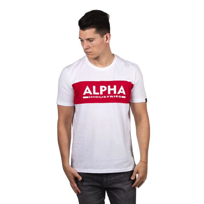 Alpha Industries T-shirt Alpha Inlay T white