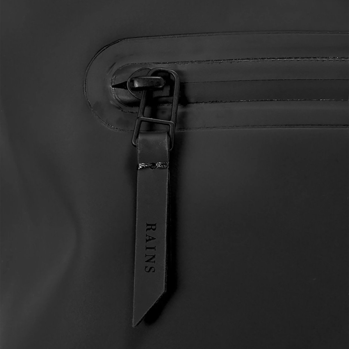 Backpack Rains Roll Top Rucksack black