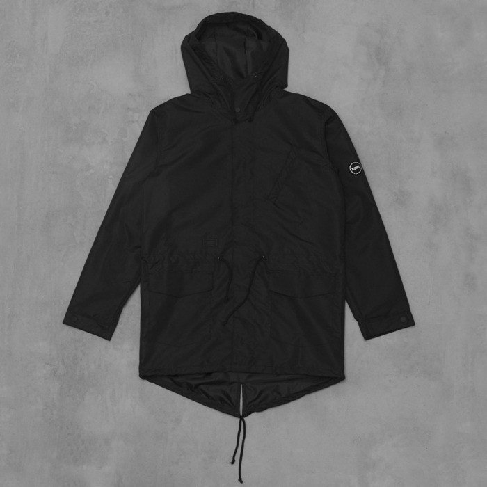 Backyard Cartel jacket ATHL Long Parka black ripstop | Bludshop.com