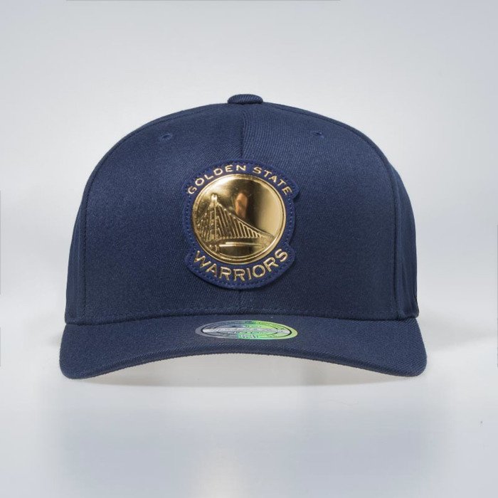 Golden State Warriors Mitchell & Ness Team Logo High Crown Flexfit 110 Cap