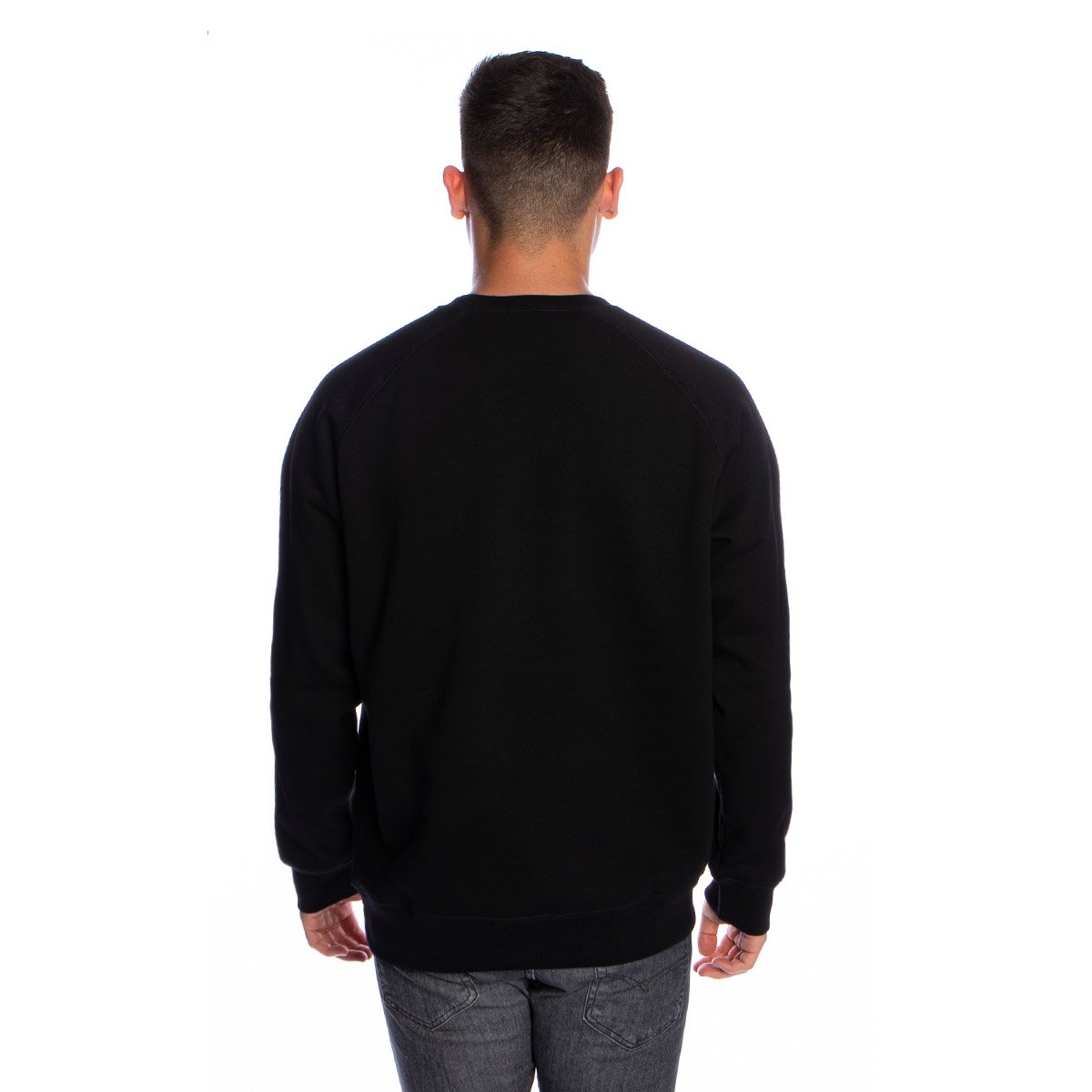 Carhartt WIP Crewneck Carhartt Sweat black/white | Bludshop.com