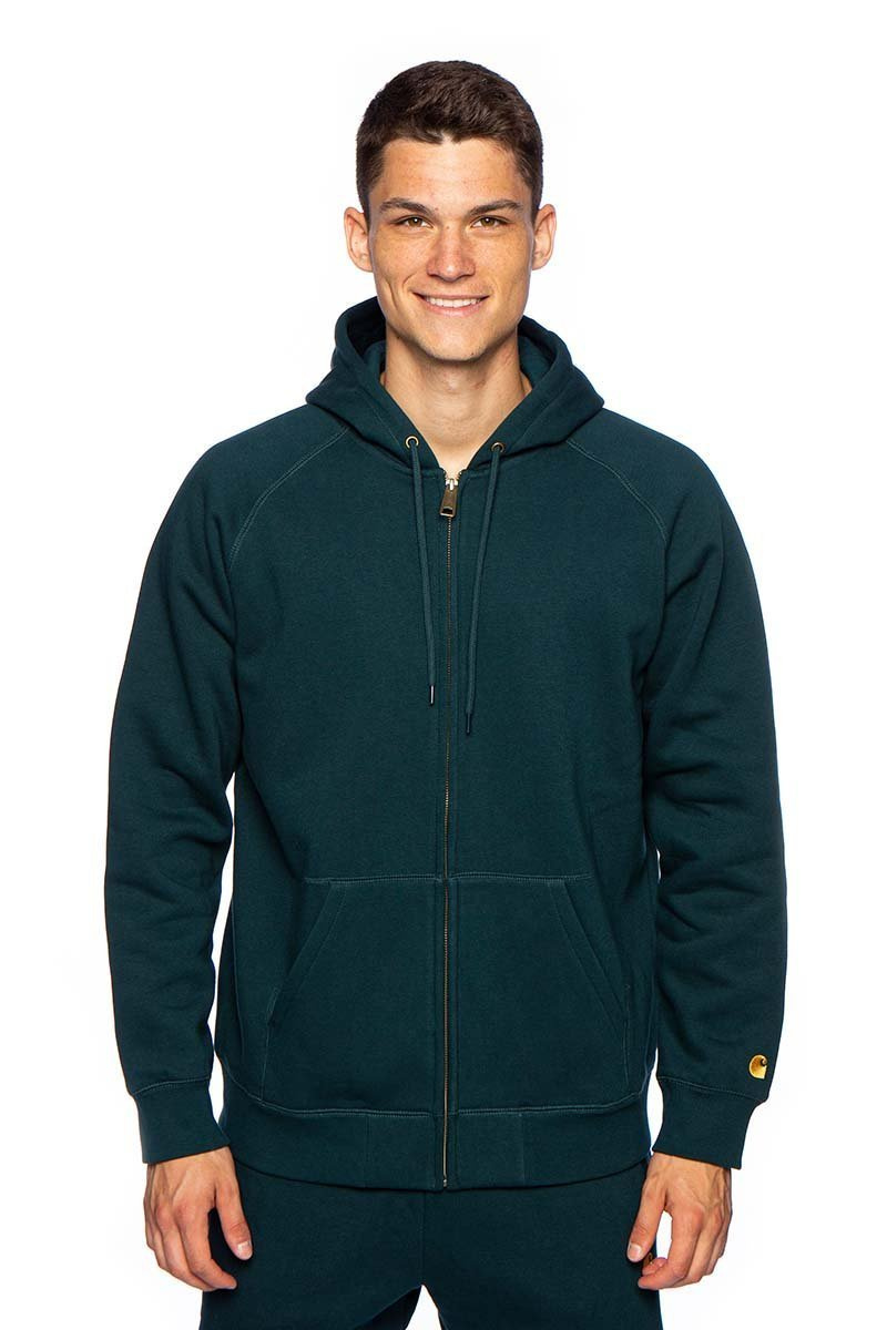 Carhartt WIP Hooded Chase Jacket frasier/gold