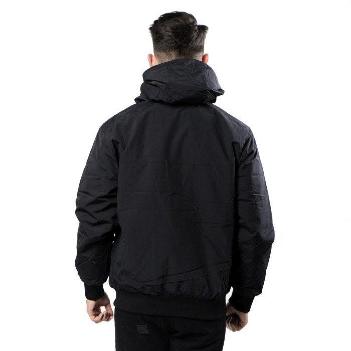 Carhartt WIP jacket Hooded Sail Jacket black / white | Bludshop.com