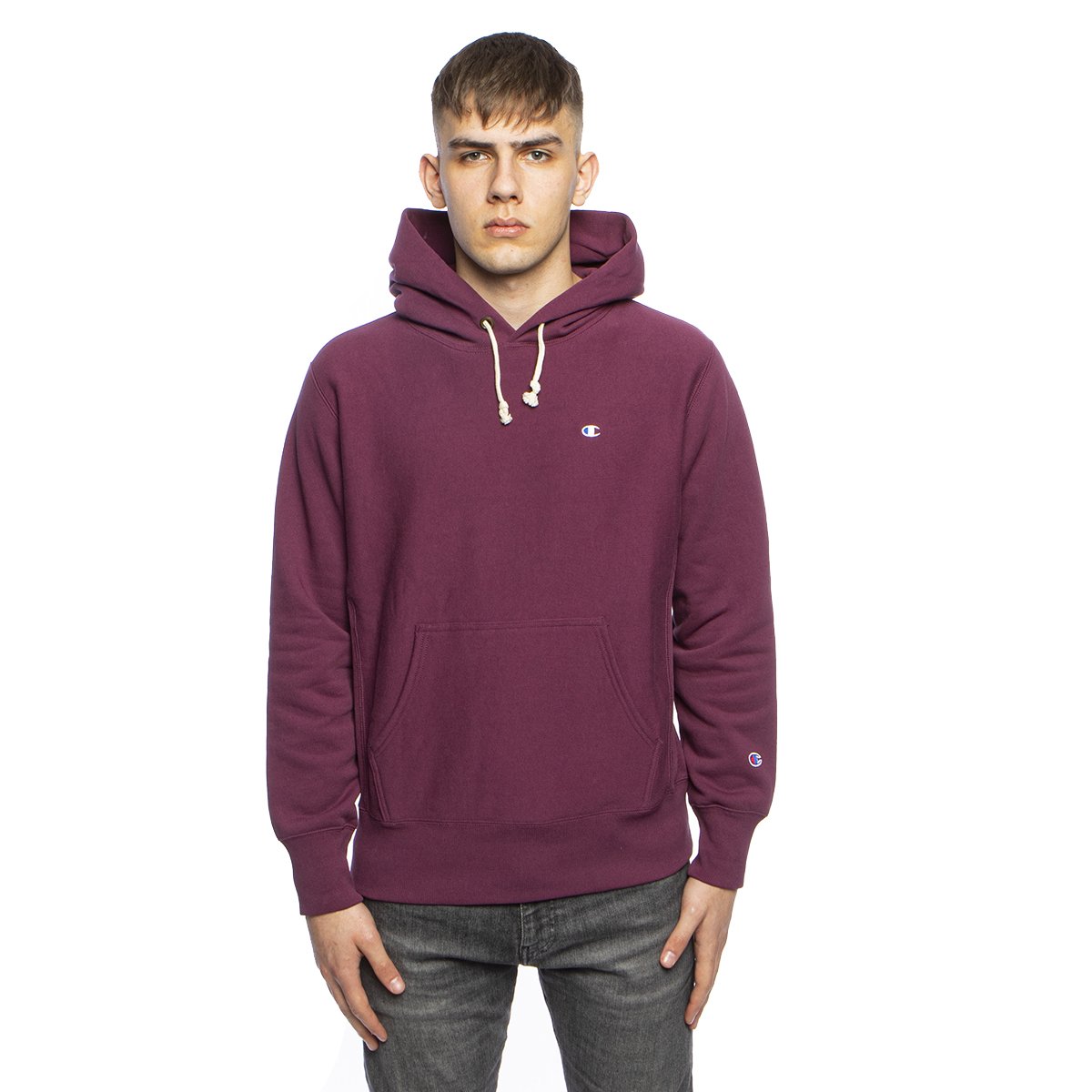 Maroon sale sweatshirt champion