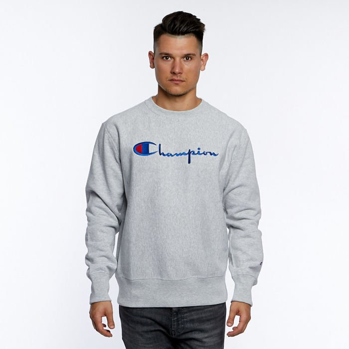 champion blue reverse weave crewneck sweatshirt