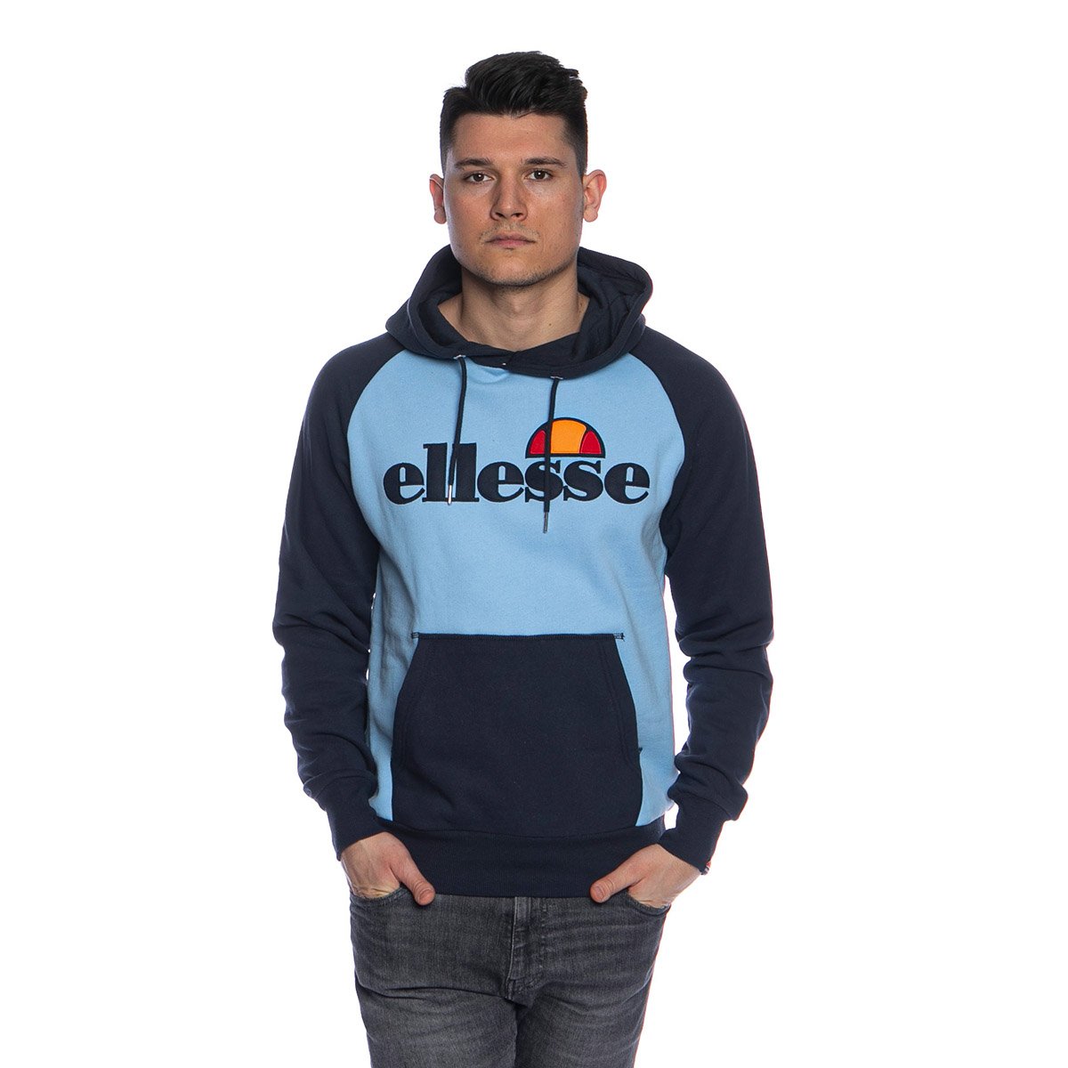 light blue ellesse hoodie