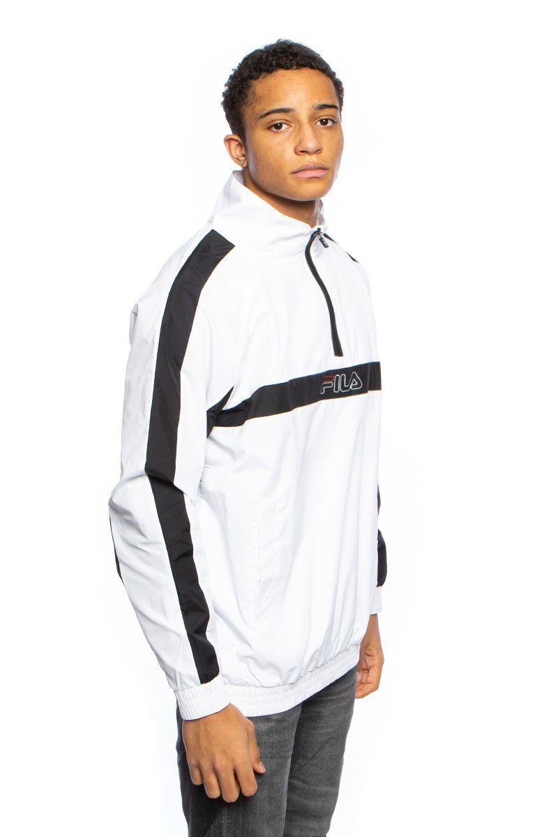 Fila Men Jamari Anorak Jacket bright white-black | Bludshop.com