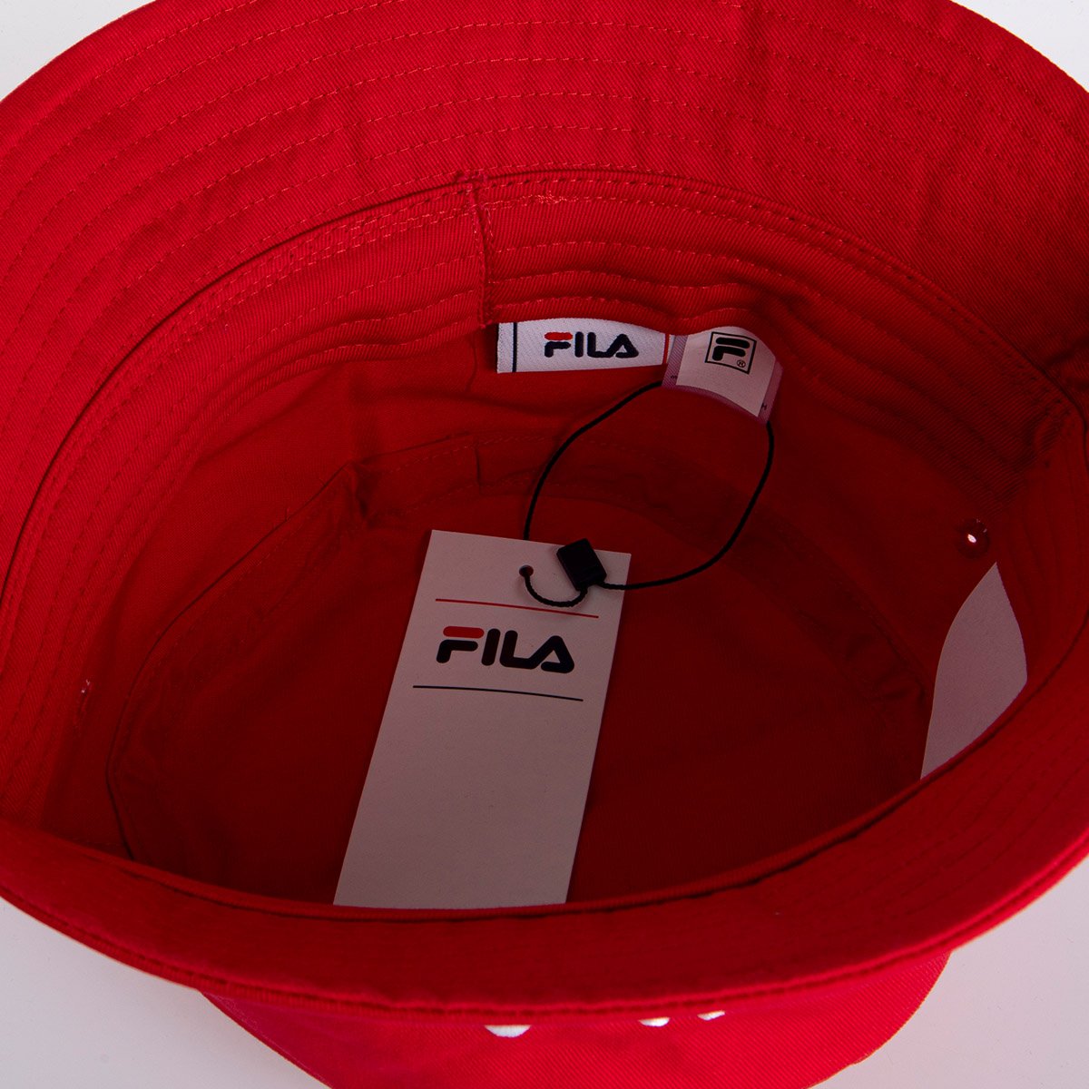 red fila bucket hat