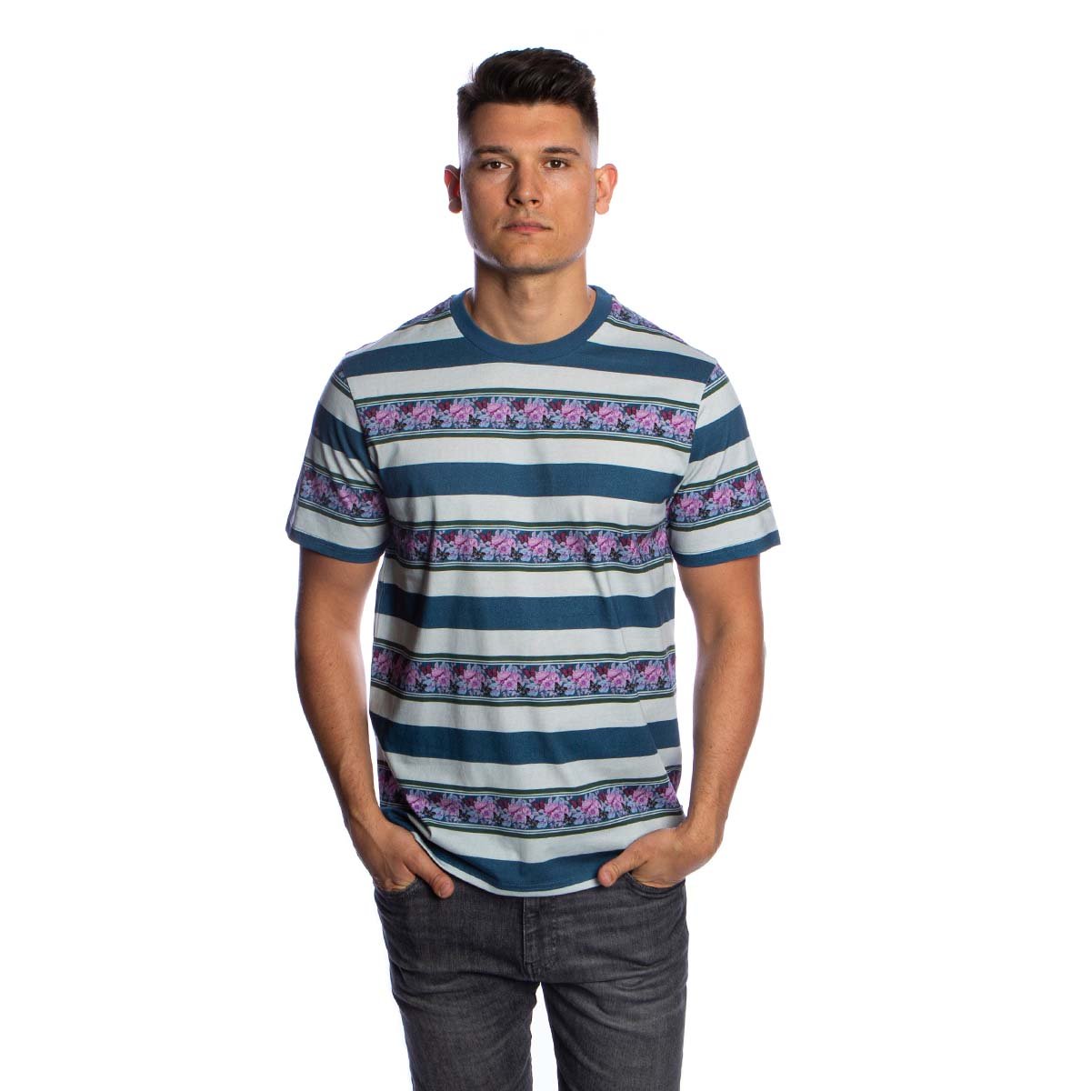 Huf striped t discount shirt