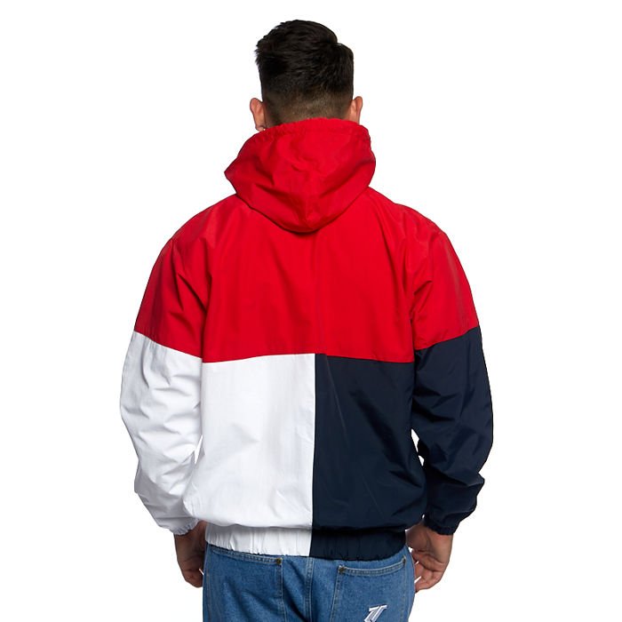 Jacket Karl Kani Retro Block Windbreaker red/black/white | Bludshop.com