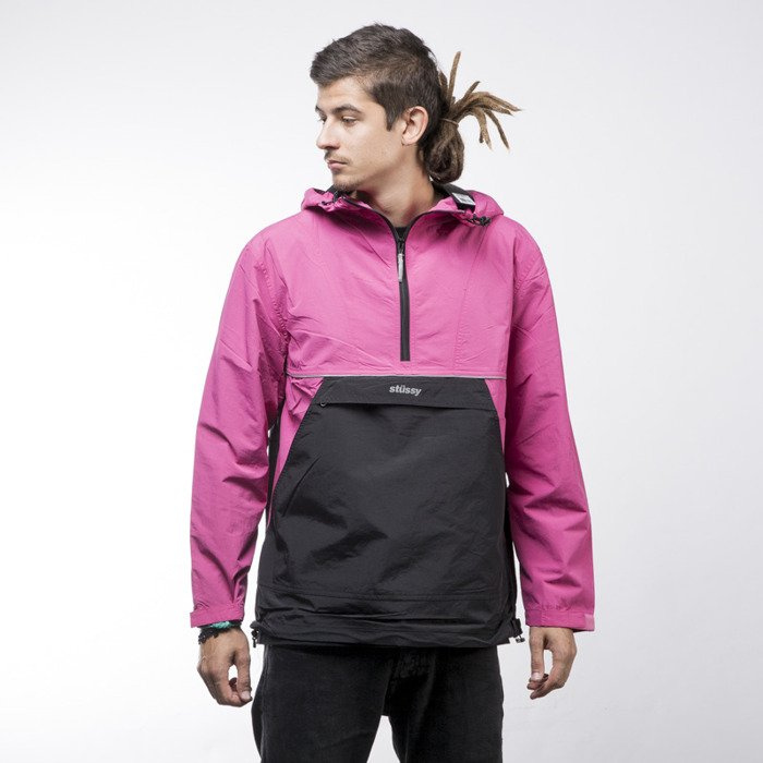 Jacket Stussy Reflective Sports Pullover berry