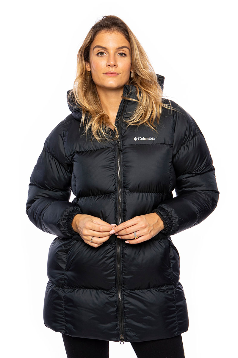 Columbia Womens Puffect Mid Hooded Jacket - Black