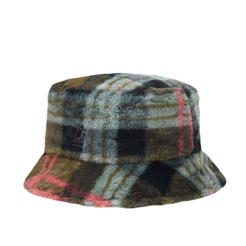 Kangol Faux Fur Bucket Hat green | Bludshop.com
