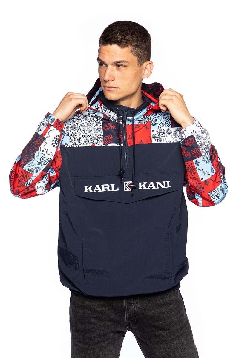 Karl kani retro 2025 blocked windbreaker