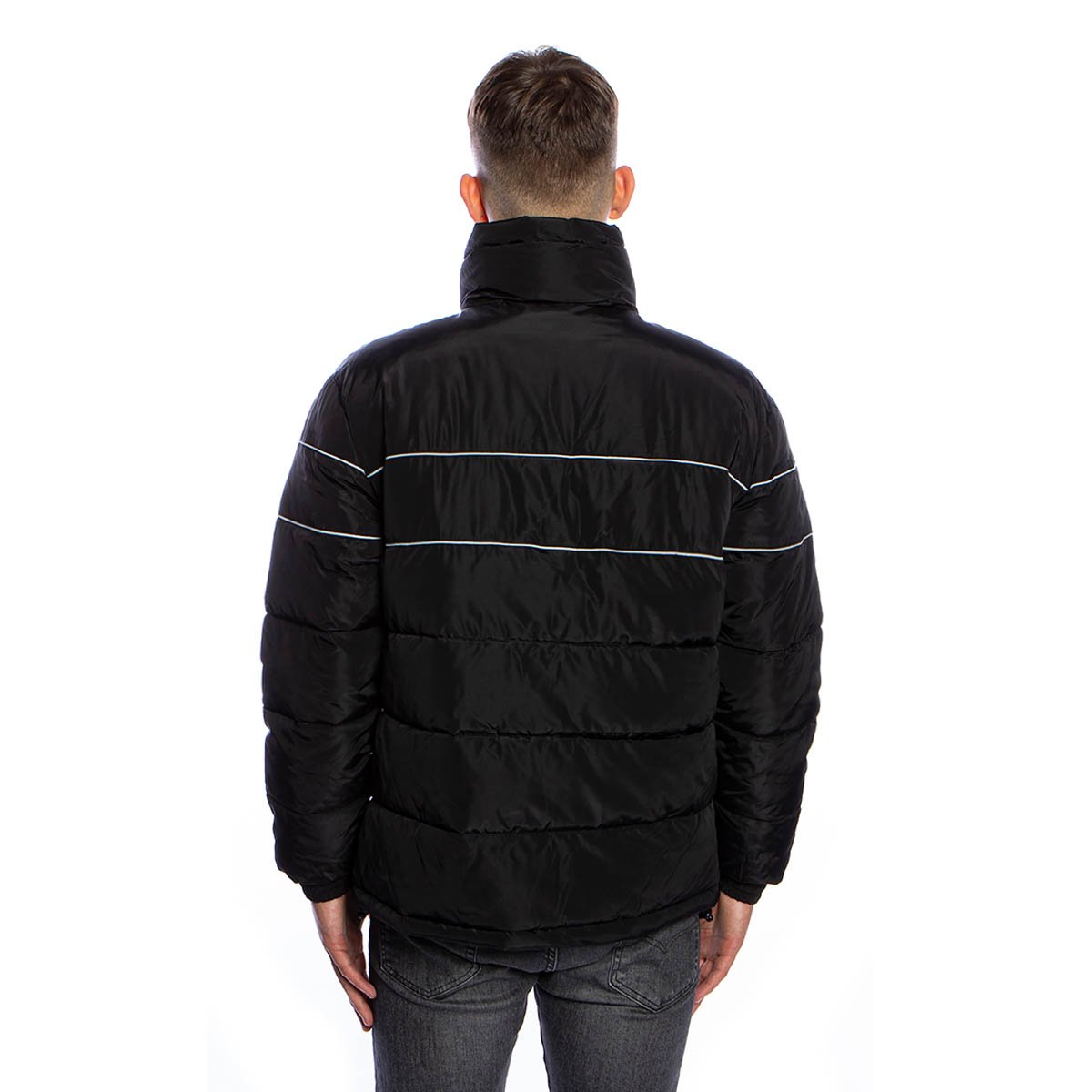 Fila black best sale reversible puffer jacket