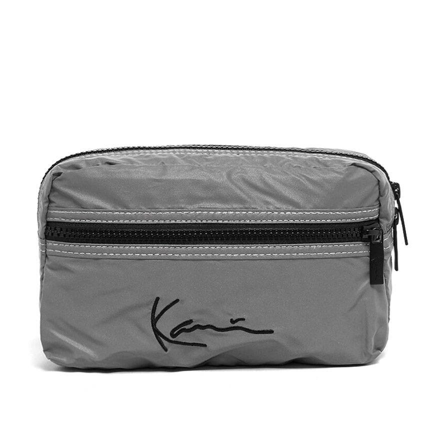 Karl Kani signature tape hip bag in black