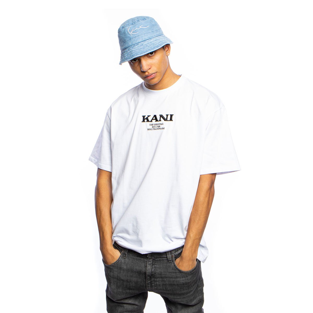 Karl kani sale white t shirt