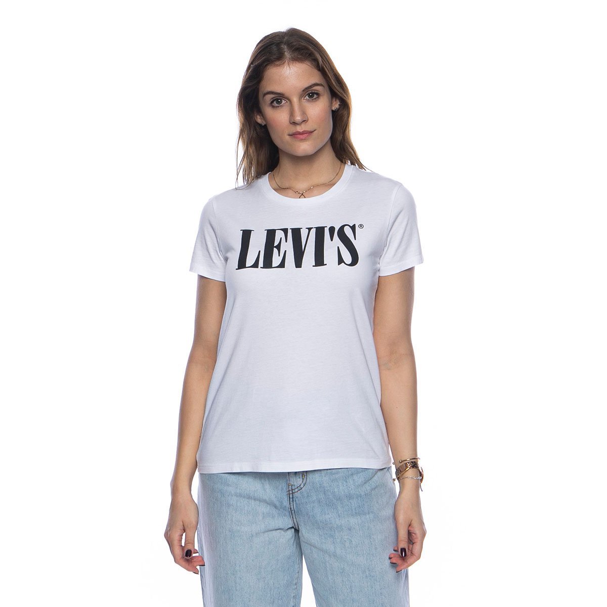 levi's black and white shirt