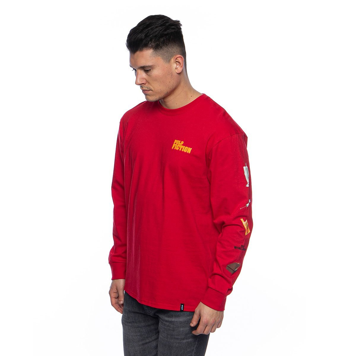 Longsleeve HUF Pulp Props L S Tee red Bludshop