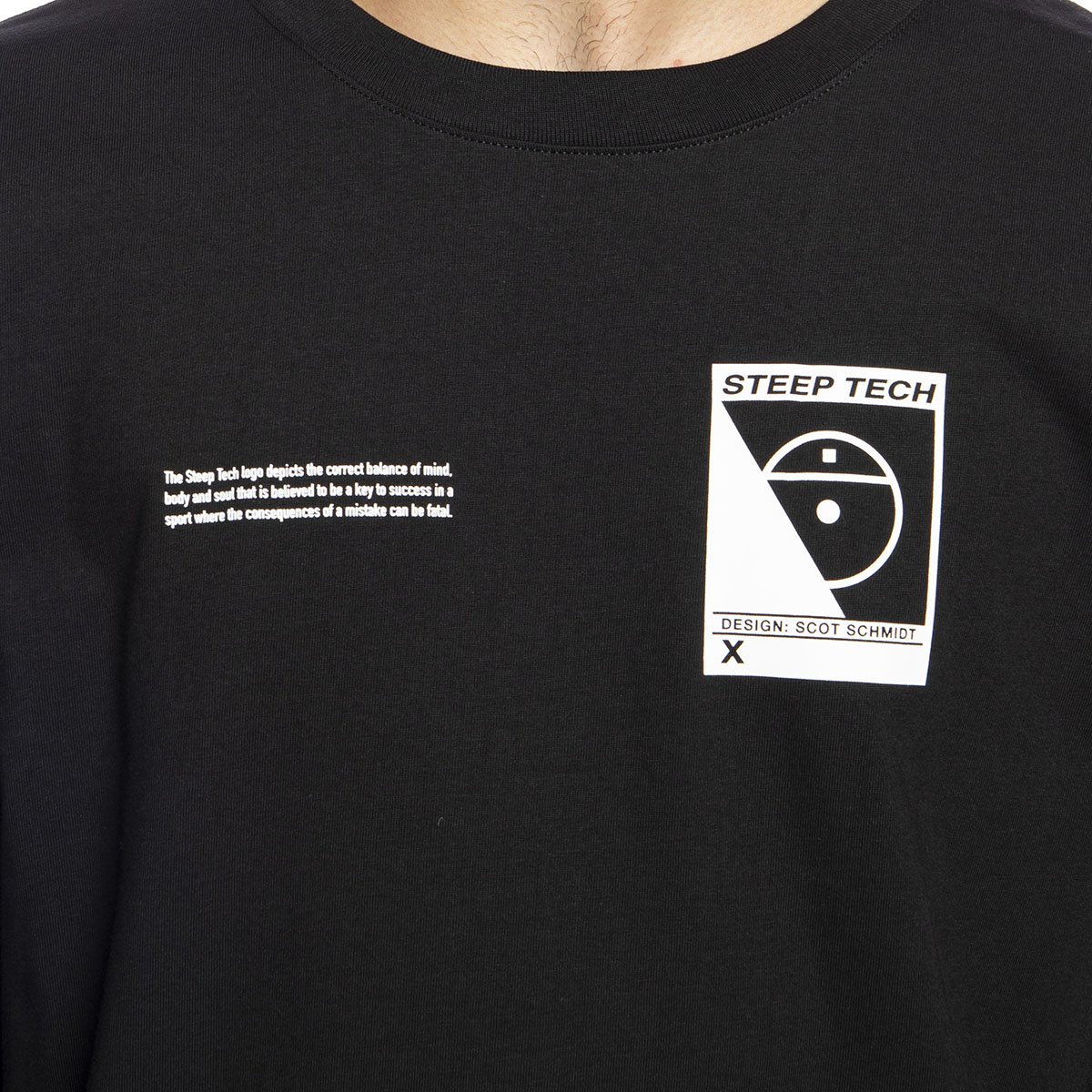 the north face steep tech logo tee