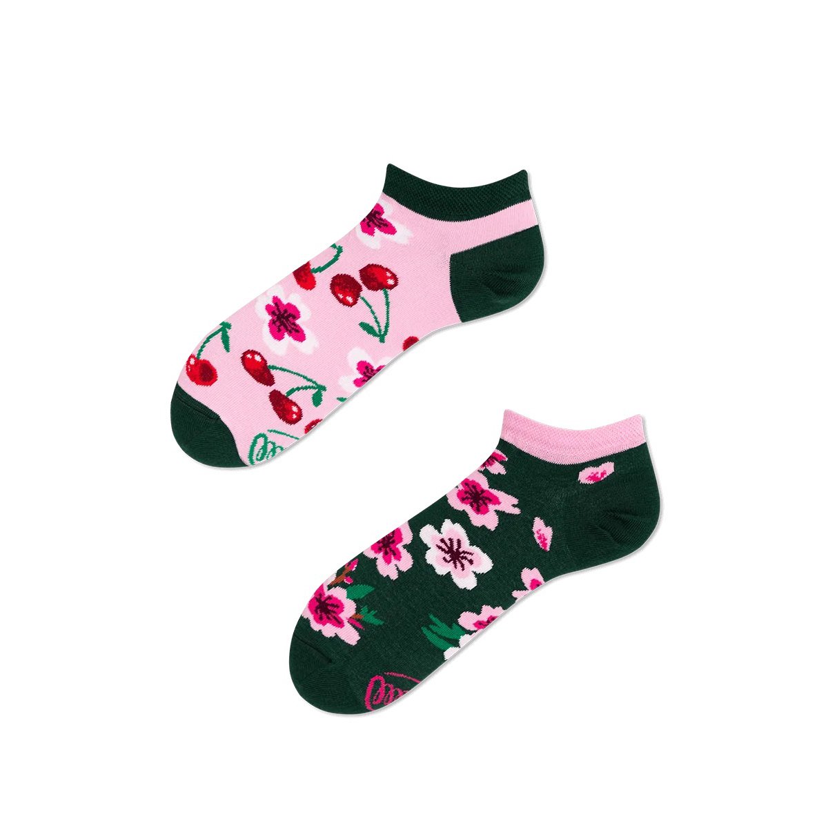 Many Mornings Socks Cherry Blossom Low