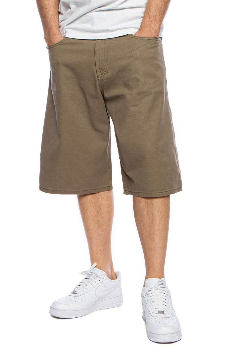 Mass Denim Shorts Slang baggy fit beige | Bludshop.com
